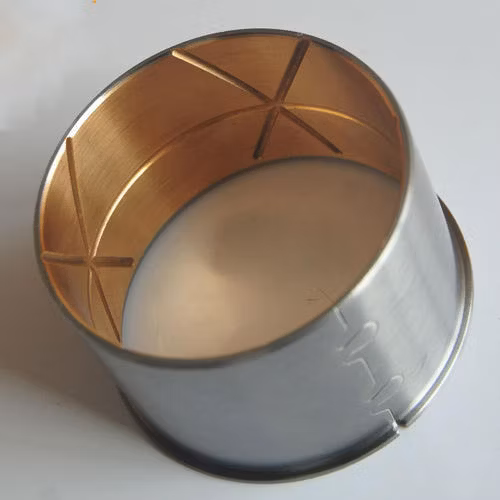 China Manufacturer OEM Track Automobile Construction Bearing Sleeve Flange Bimetal Bushing